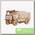 'Eco Wood Art' Конструктор деревянный 3D МАЗ-5309RR 1:30 Emaz